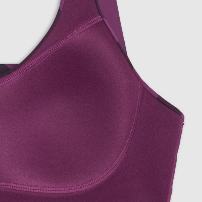 Sutiã de ioga feminino com suporte médio - roxo Sutiã de ioga feminino com suporte médio - roxo