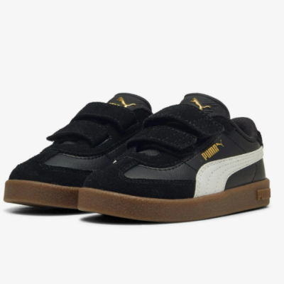 Ténis infantis Puma preto com fecho de velcro