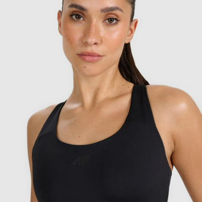 Sutiã de treino feminino de suporte médio - preto Sutiã de treino feminino de suporte médio - preto