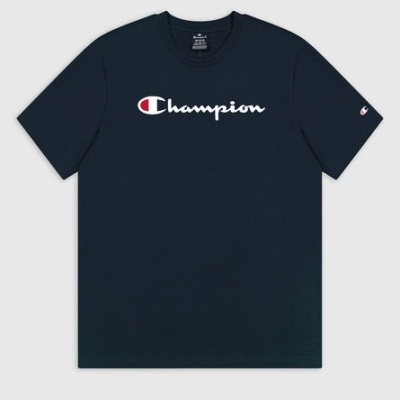 T-shirt masculina de algodão Navy Champion