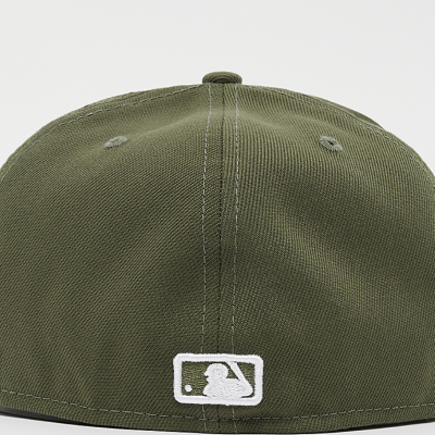Boné plano verde justo 59FIFTY League Essential da New York Yankees MLB da New Era