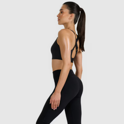 Sutiã de treino feminino de suporte médio - preto Sutiã de treino feminino de suporte médio - preto