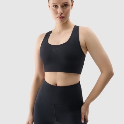 Sutiã de treino feminino com suporte baixo - Preto Sutiã de treino feminino com suporte baixo - Preto