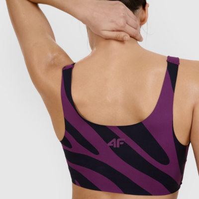 Sutiã de ioga feminino com suporte médio - roxo Sutiã de ioga feminino com suporte médio - roxo