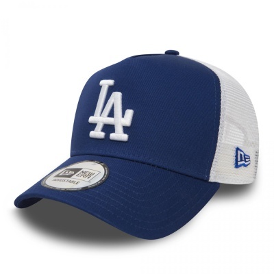 Boné trucker azul Clean A Frame da Los Angeles Dodgers MLB da New Era