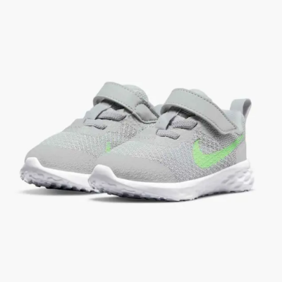 Ténis Nike Revolution 6 Cinzento e Verde para criança