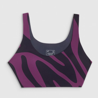 Sutiã de ioga feminino com suporte médio - roxo Sutiã de ioga feminino com suporte médio - roxo