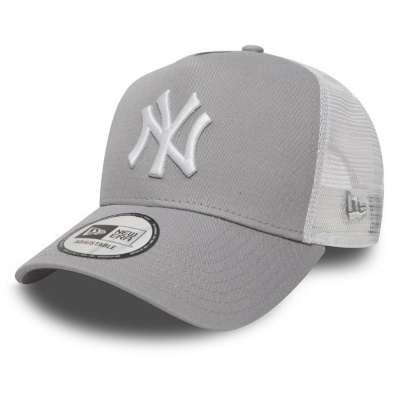 Boné trucker cinza Clean A Frame 2 da New York Yankees MLB da New Era