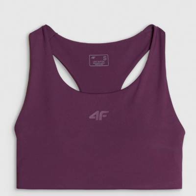 Sutiã de treino feminino com suporte baixo - Beringela Sutiã de treino feminino com suporte baixo - Beringela