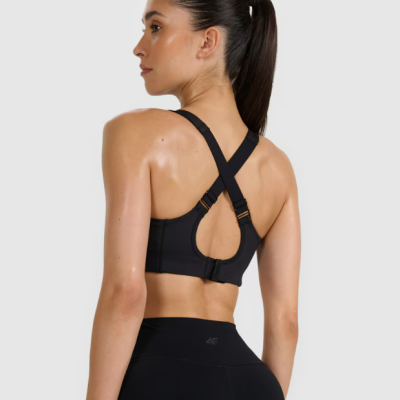 Sutiã de treino feminino de suporte médio - preto Sutiã de treino feminino de suporte médio - preto