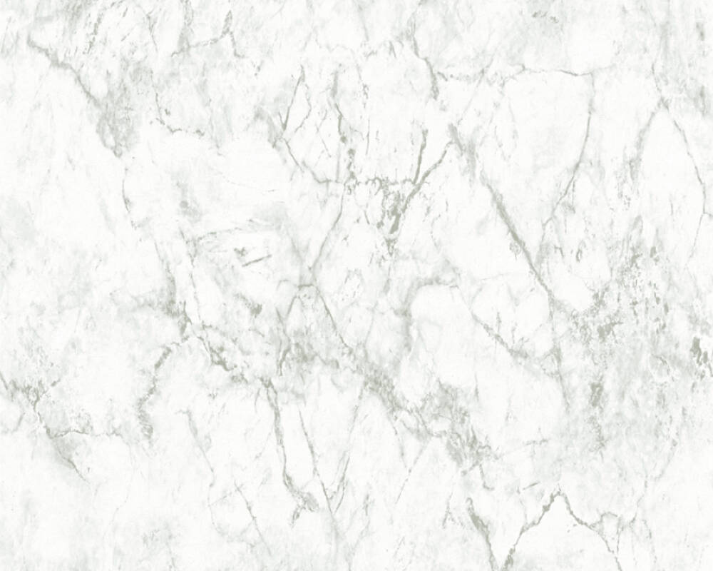 Papel de Parede Estilo Pedra, Mármore, Cinzento, Branco
