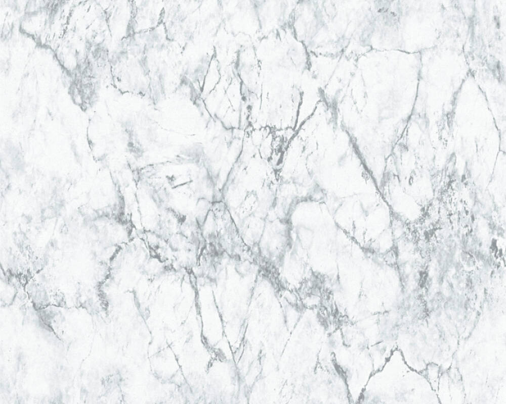 Papel de Parede Estilo Pedra, Mármore, Cinzento, Branco