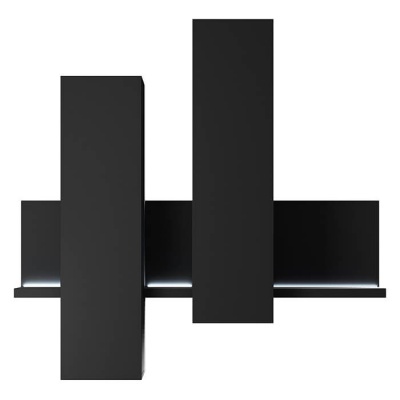 Armários com Prateleira Bota | Preto Mate