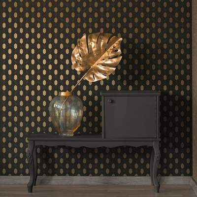 Papel de Parede Castanho,Bege, Metálico Absolutely Chic | 36973-5