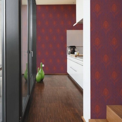 Papel de Parede Laranja, Roxo, Vermelho Absolutely Chic | 36971-5