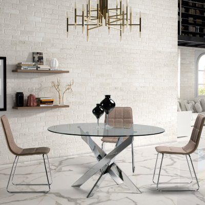 Mesa de Jantar em Vidro Ruth