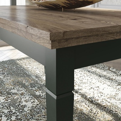 Mesa de Jantar Extensível 160 a 240 cm Verde e Carvalho Evora Mesa de Jantar Extensível 160 a 240 cm Verde e Carvalho Evora