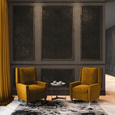 Papel de Parede Castanho, Marrom, Preto Absolutely Chic | 36970-2