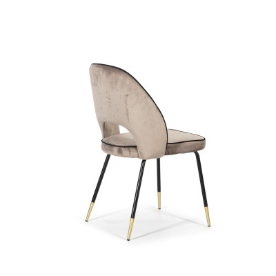 Cadeira Sala de Jantar em Veludo Beje