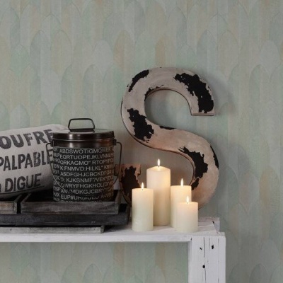 Papel de Parede Tropical, Folhas, Gráficos, Verde, Amarelo 37373-4 Papel de Parede Tropical, Folhas, Gráficos, Verde, Amarelo 37373-4