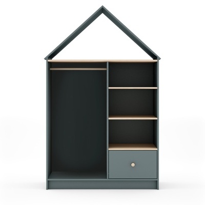 Roupeiro Para Criança Casinha em Verde