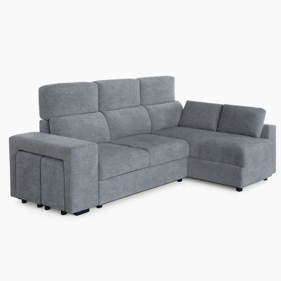 Sofá Chaise Longue Grey | Braços e Chaise Reversíveis