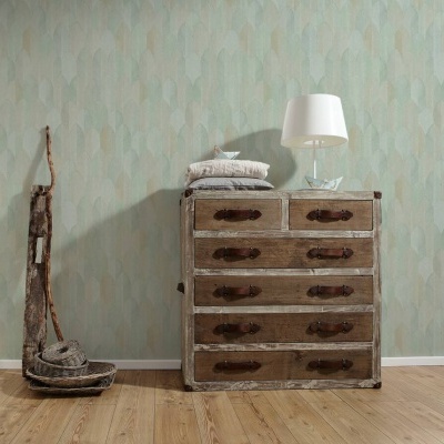 Papel de Parede Tropical, Folhas, Gráficos, Verde, Amarelo 37373-4 Papel de Parede Tropical, Folhas, Gráficos, Verde, Amarelo 37373-4