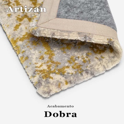 Tapete / Carpete por Medida Bege e Azul Artisan 203