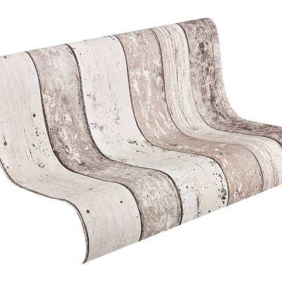 Papel de Parede Madeira, Casa de Campo, Castanho, Creme 8550-53