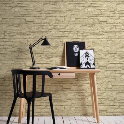 Papel de Parede Pedra, Casa de Campo, Bege, Creme 7071-30