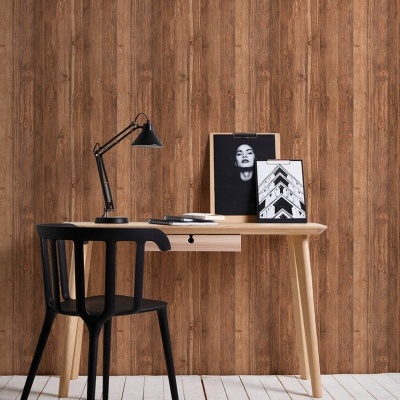 Papel de Parede Madeira, Casa de Campo, Bege, Castanho 9086-29