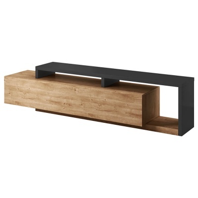 Móvel TV Moderno Bota | Cinzento e Carvalho Móvel TV Moderno Bota | Cinzento e Carvalho