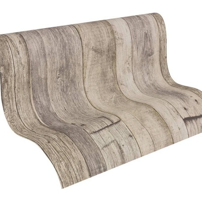 Papel de Parede Madeira, Casa de Campo, Bege, Preto, Creme 95931-2