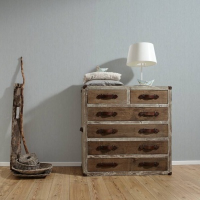 Papel de Parede Tropical, Folhas, Uni, Cinza, Metálico, Prata 37375-2