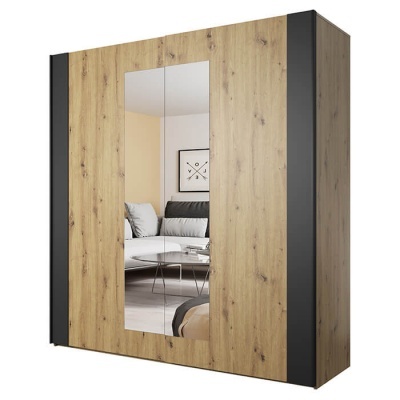 Quarto Completo Cama 160x200 Carvalho Natural Quarto Completo Cama 160x200 Carvalho Natural