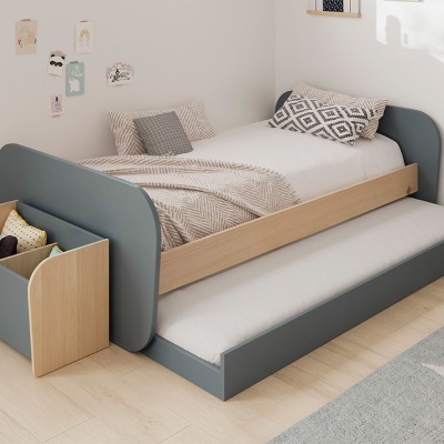 Cama Infantil Dupla Verde com Gaveta Esteban