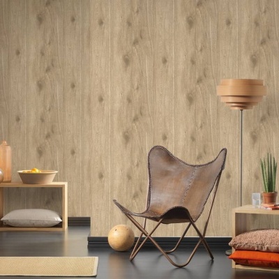 Papel de Parede Madeira, Casa de Campo, Bege, Castanho 30043-4