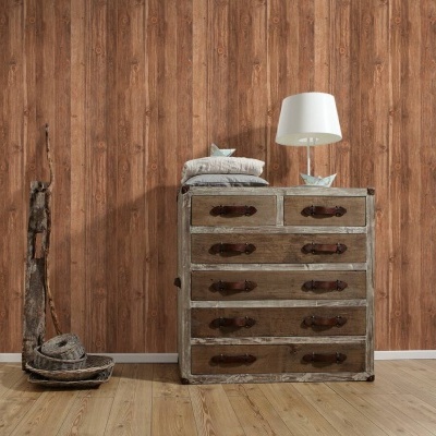 Papel de Parede Madeira, Casa de Campo, Bege, Castanho 9086-29