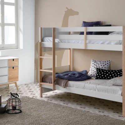 Beliche Madeira Branco 90x190 cm Kiara