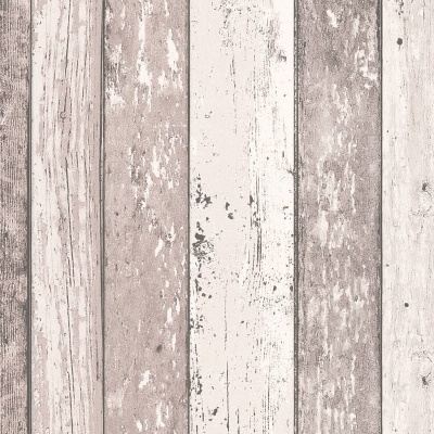 Papel de Parede Madeira, Casa de Campo, Castanho, Creme 8550-53