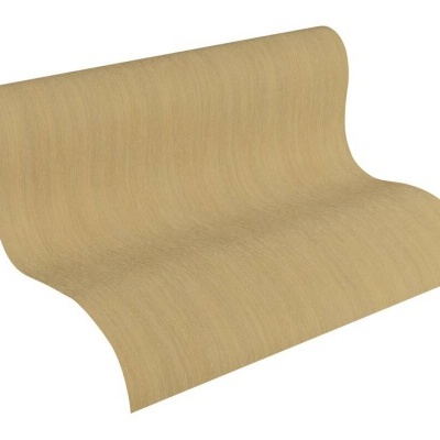 Papel de Parede Tropical, Folhas, Uni, Castanho, Dourado, Metálico, Amarelo 32882-9