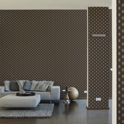 Papel de Parede Castanho,Bege, Metálico Absolutely Chic | 36973-5