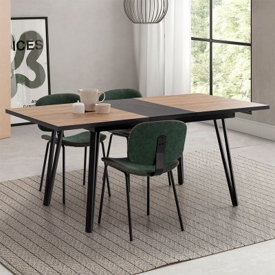 Mesa de Jantar Moderna Extensível 140 cm a 180 cm