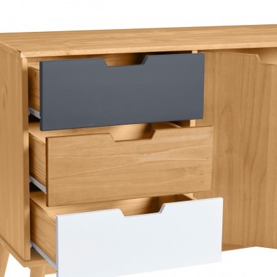 Aparador Nórdico 2 Portas e 3 Gavetas Cusco