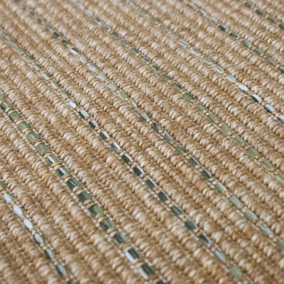 Tapete Interior e Exterior Belize Riscas Bege e Verde