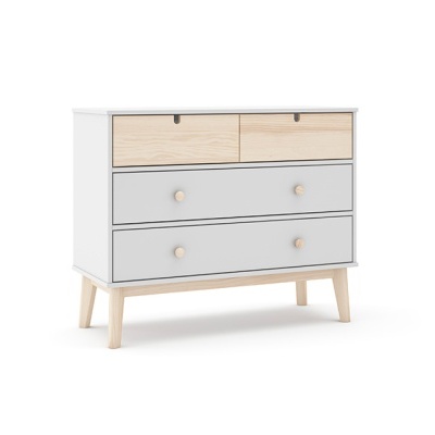 Cómoda Para Criança com 4 Gavetas em Branco