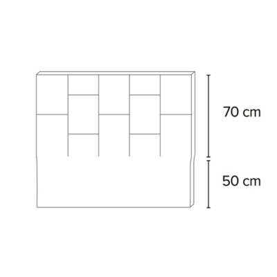Cabeceira de Cama Estofada Burdeos