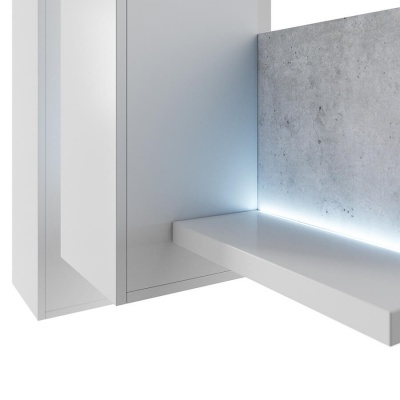 Prateleira Armário Bota | Branco e Cinza Betão