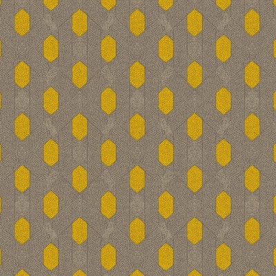 Papel de Parede Castanho, Cinzento, Amarelo Absolutely Chic | 36973-2