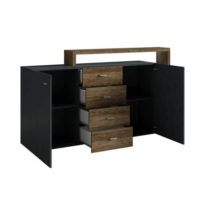 Sala Completa Moderna em Cinzento e Abeto Suíço Bota